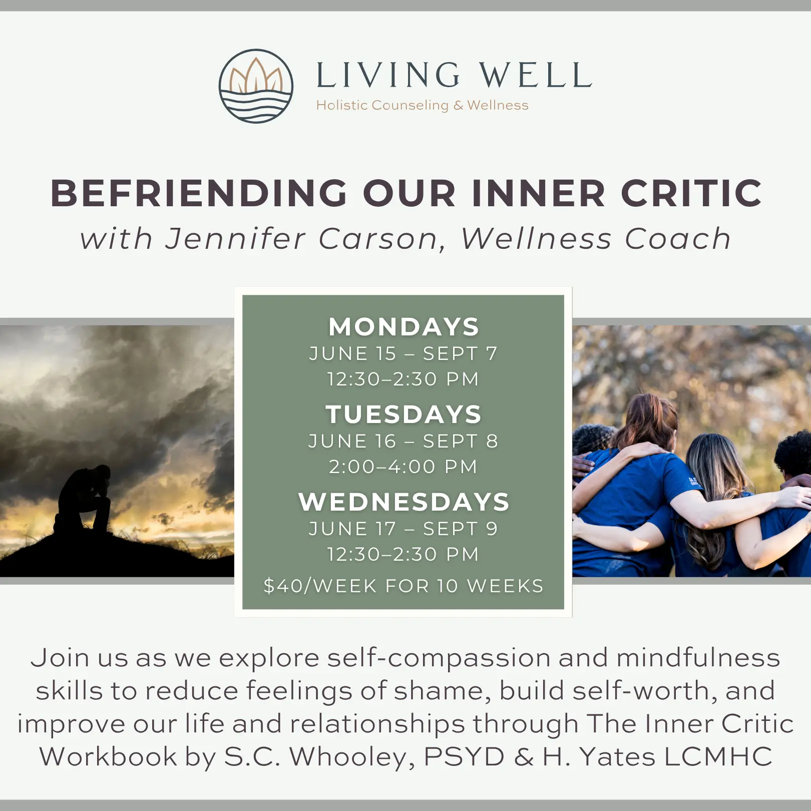 Befriending Our Inner Critic – WEDNESDAY